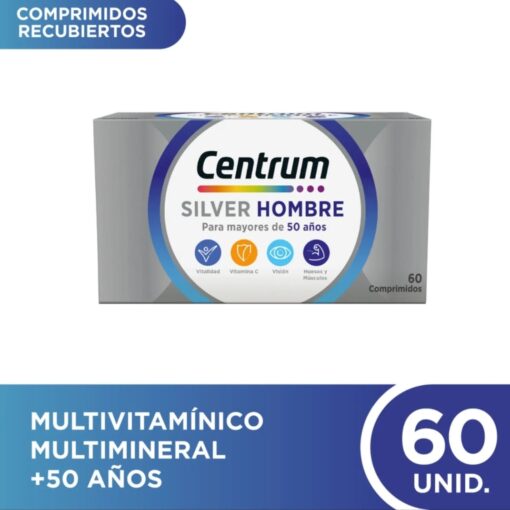 CENTRUM SILVER HOMBRE X 60 COMP RECUB