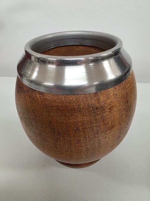 MATE TORPEDO DE ALGARROBO CON VIROLA DE ACERO